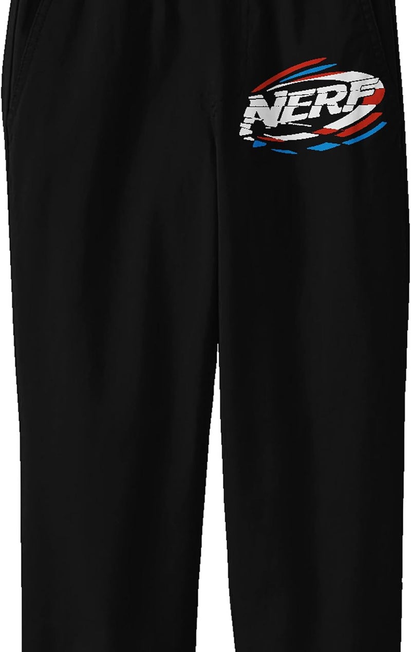 Bio World Nerf Logo Junior's Black Athletic Sweatpants - Image 1